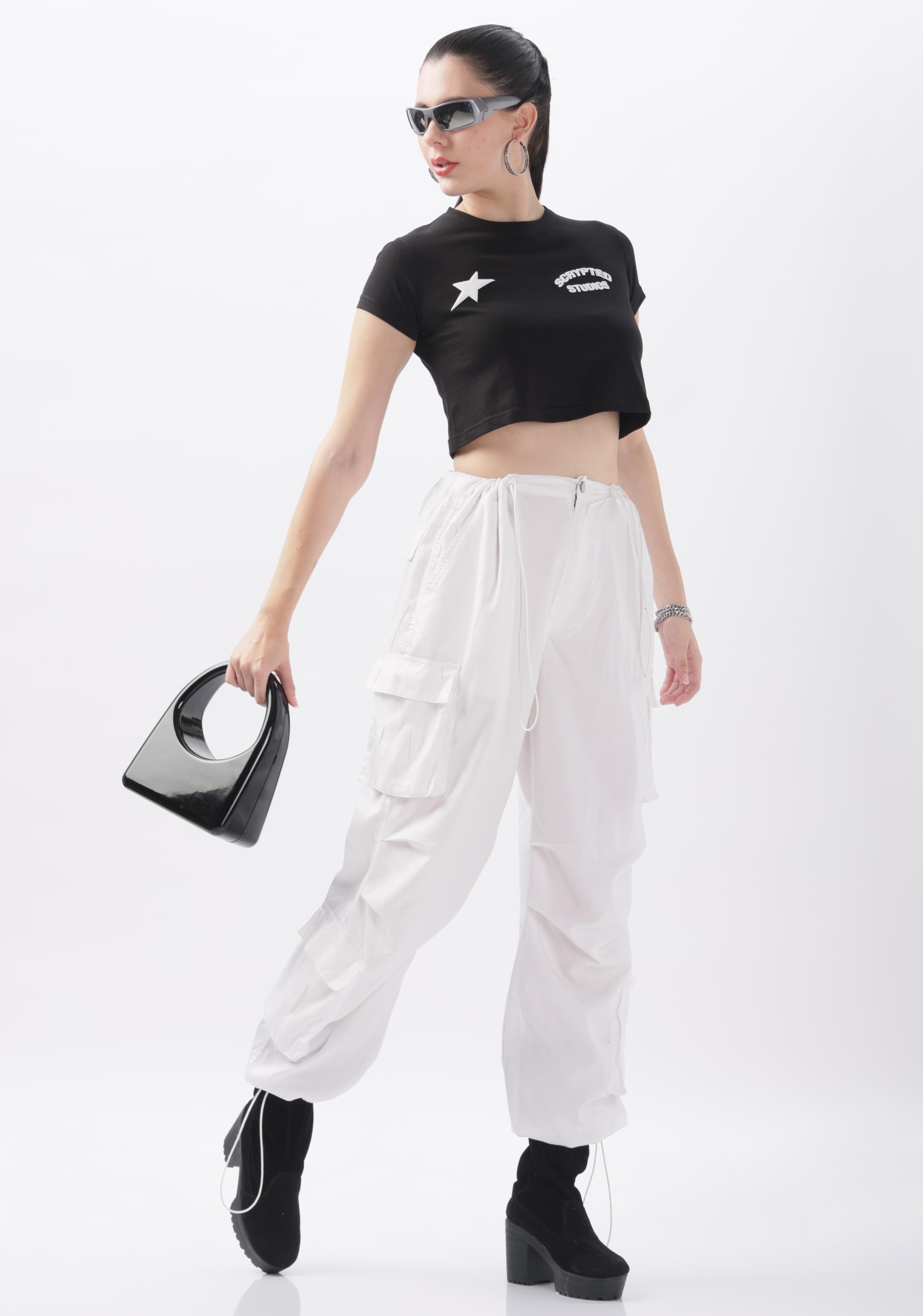 Carbon Core Crop Top